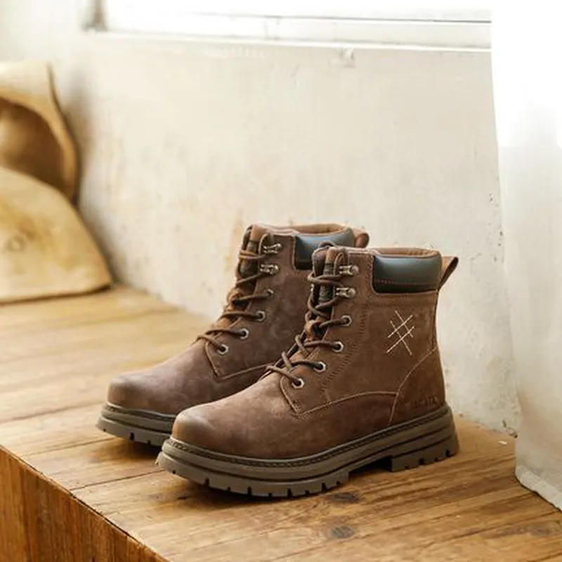 Botas de Trabajo en Cuero Punta de Acero